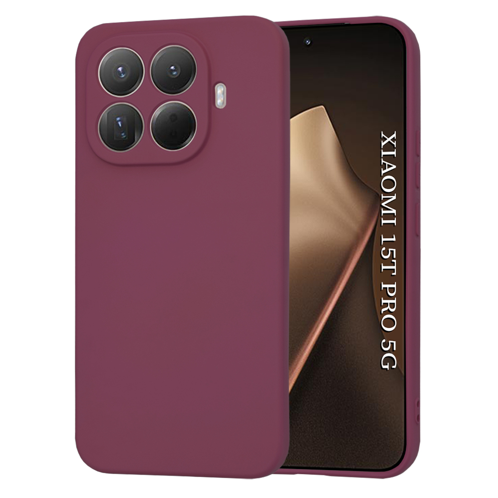 Калъф за Xiaomi 15T Pro - Techsuit SoftFlex - Plum Червен