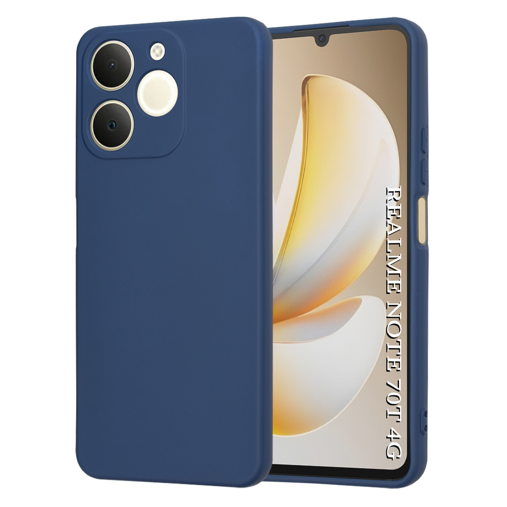 Калъф за Realme Note 70T - Techsuit SoftFlex - Тъмносин Син