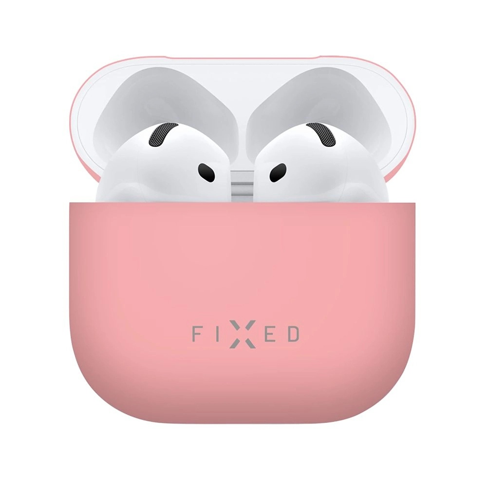 Калъф за AirPods 4 - Fixed Silky (FIXSIL-1473-PI) - Розов