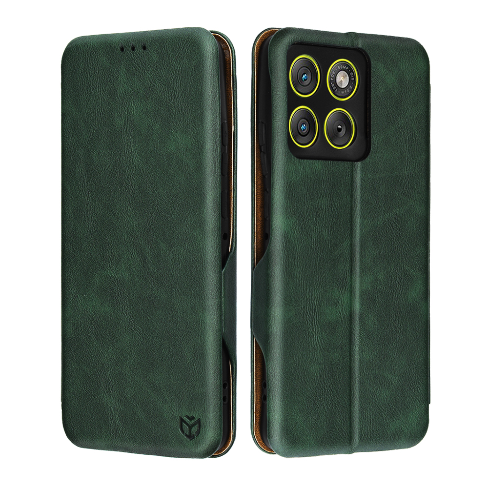 Калъф за Motorola Edge 70 - Techsuit Safe Wallet Plus - Зелен