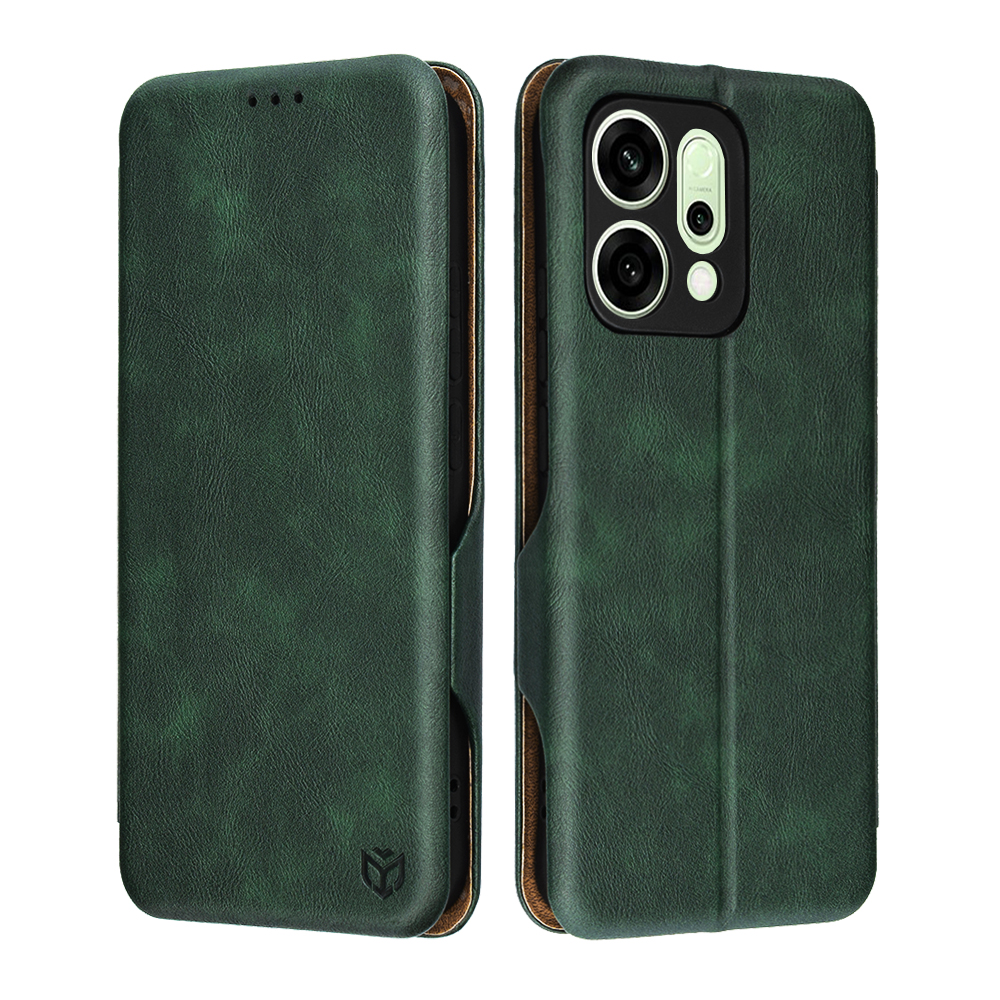 Калъф за Oppo Reno14 - Techsuit Safe Wallet Plus - Зелен