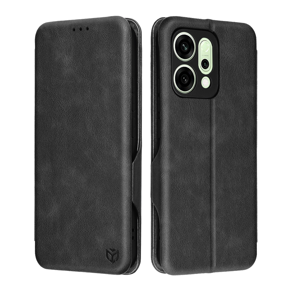 Калъф за Oppo Reno14 - Techsuit Safe Wallet Plus - Черен