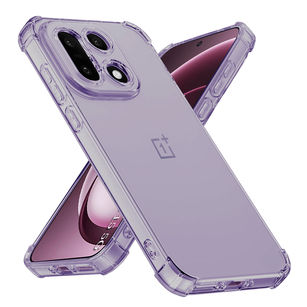 Калъф за OnePlus 15 - Techsuit Shockproof Прозрачен Silicone - Smoke Черен