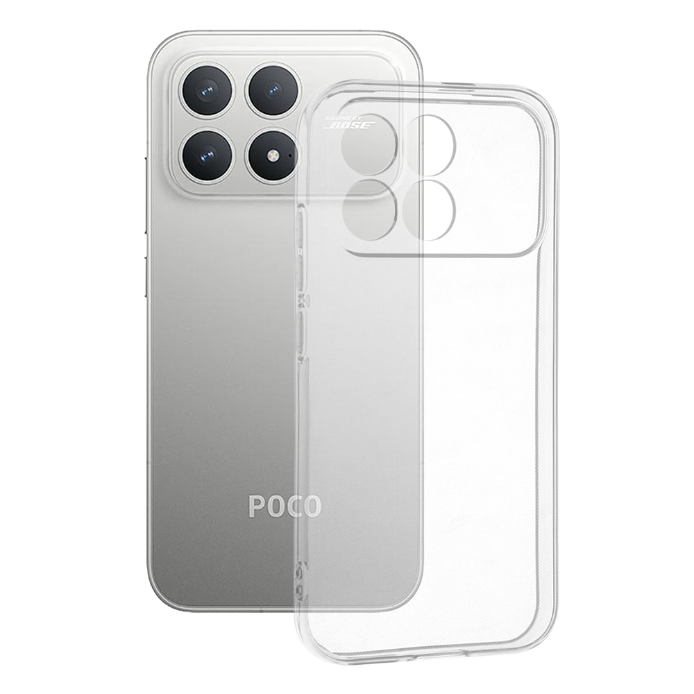 Калъф за Xiaomi Poco F8 Pro - Techsuit Прозрачен Silicone - Прозрачен