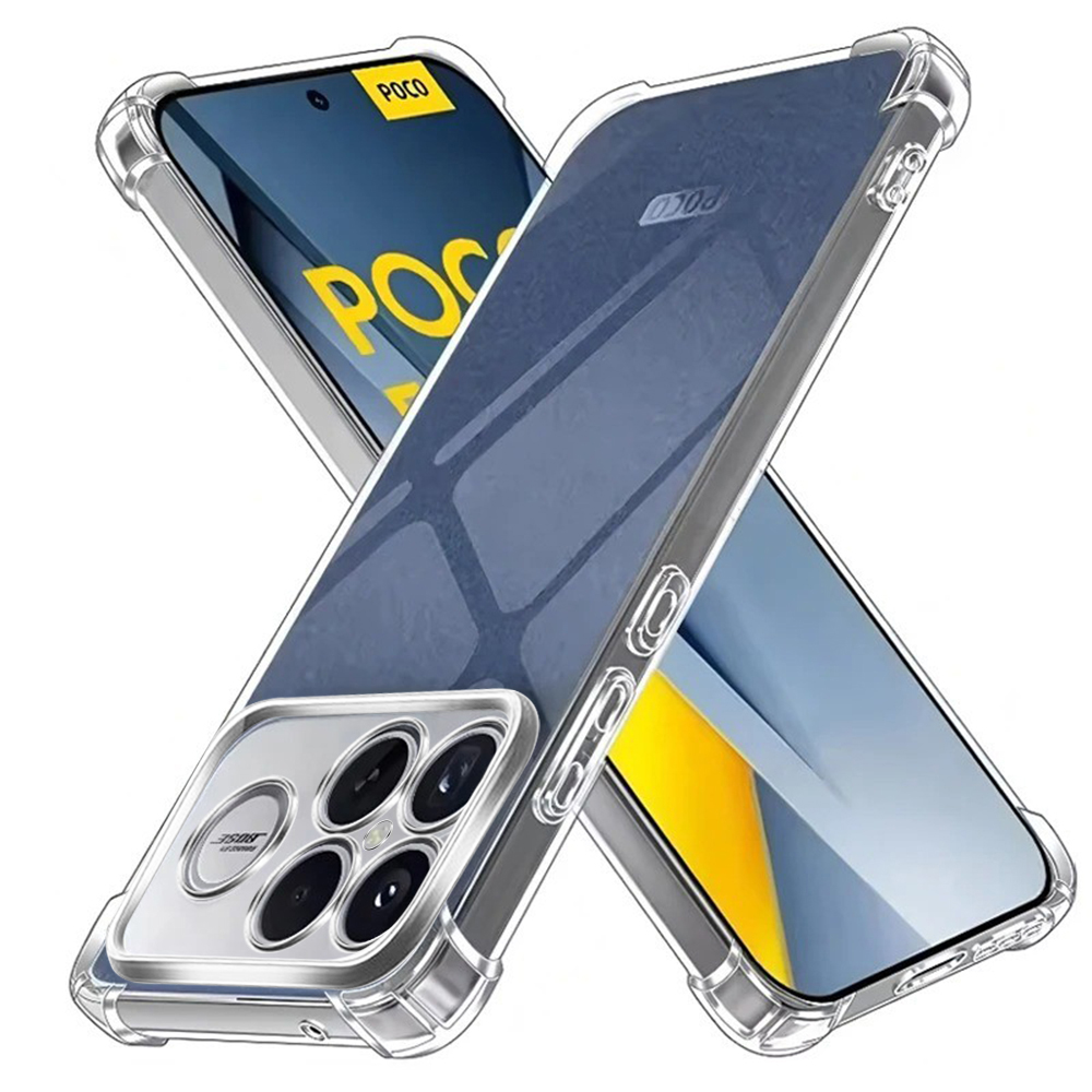 Калъф за Xiaomi Poco F8 Ultra - Techsuit Shockproof Прозрачен Прозрачен Silicone - Прозрачен