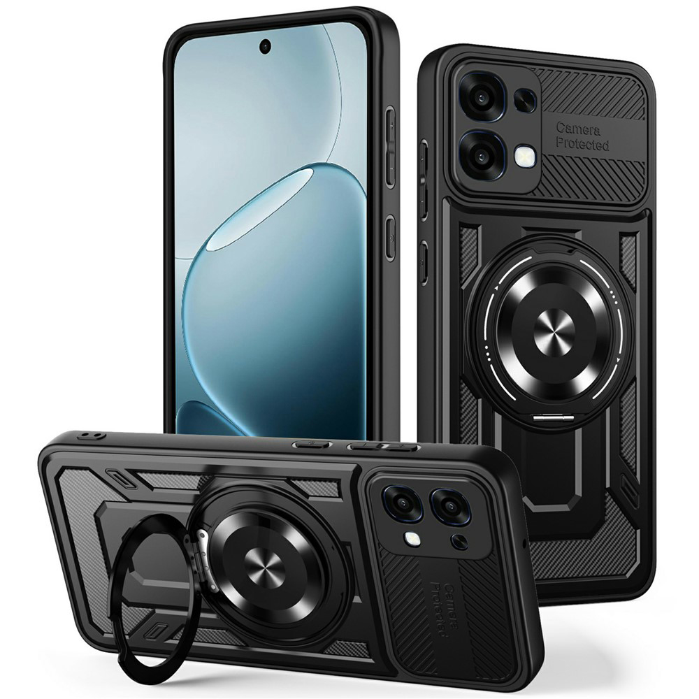 Калъф за Oppo A6 Pro 4G / A6 Pro 5G - Techsuit RuggedCam - Черен
