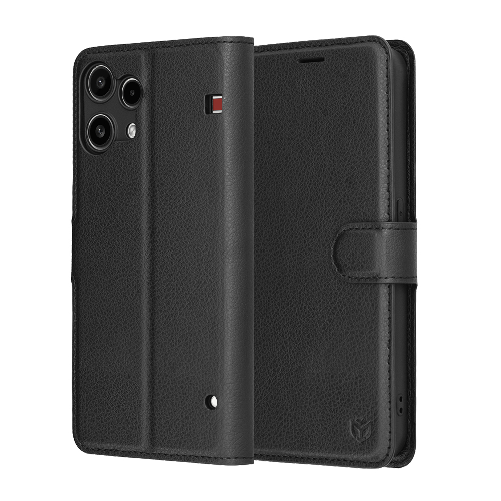 Калъф за телефон Nothing (3a) Lite - Techsuit Leather Folio - Черен