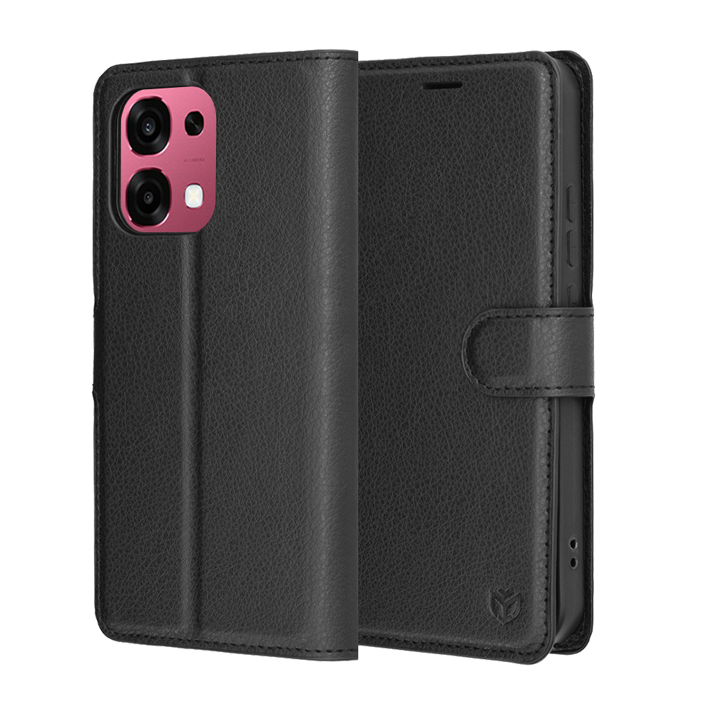 Калъф за Oppo A6 Pro 4G / A6 Pro 5G - Techsuit Leather Folio - Черен