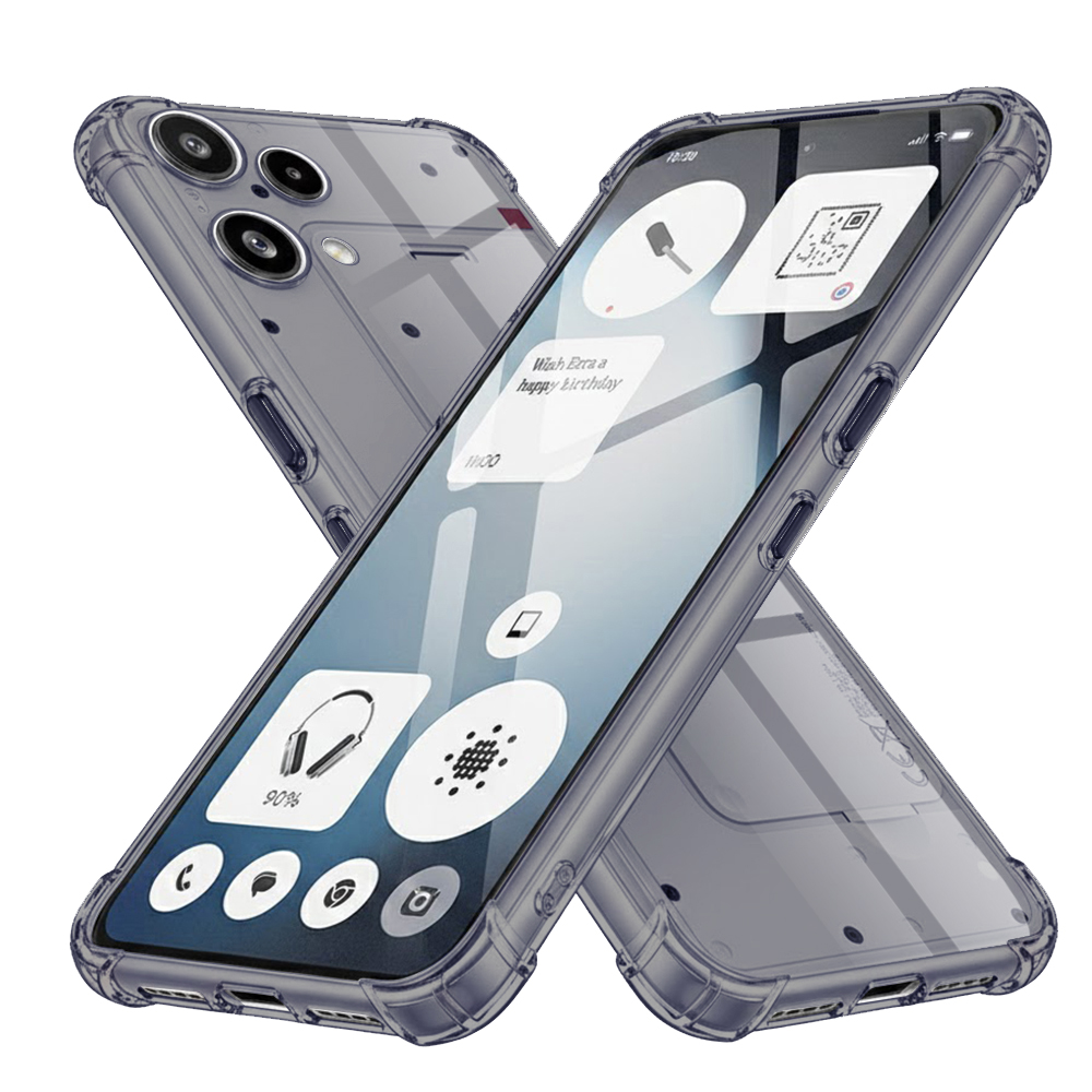 Case for Nothing Phone (3a) Lite - Techsuit Shockproof Прозрачен Silicone - Smoke Черен