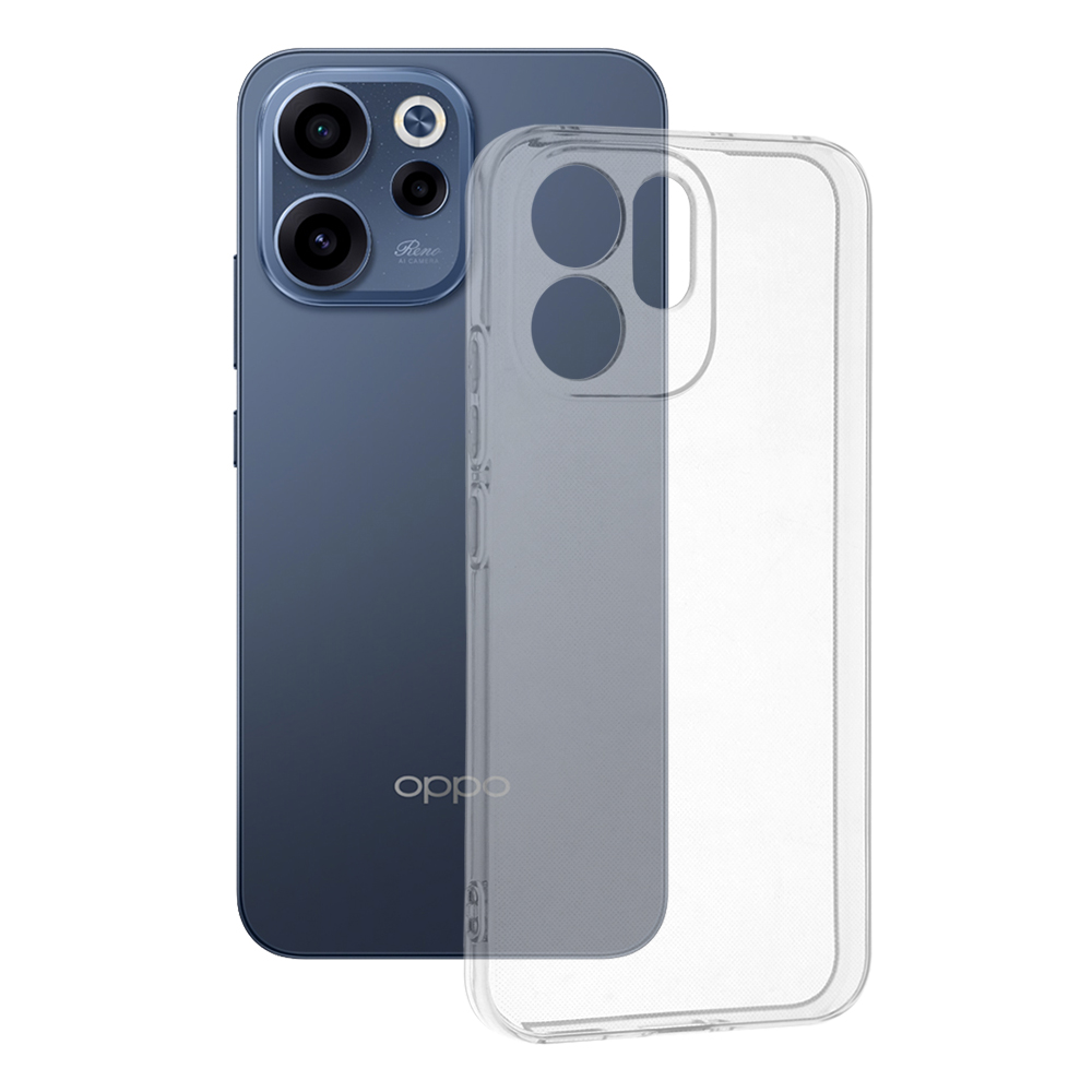 Калъф за Oppo Reno15 F / Reno15 FS 5G - Techsuit Прозрачен Silicone - Прозрачен