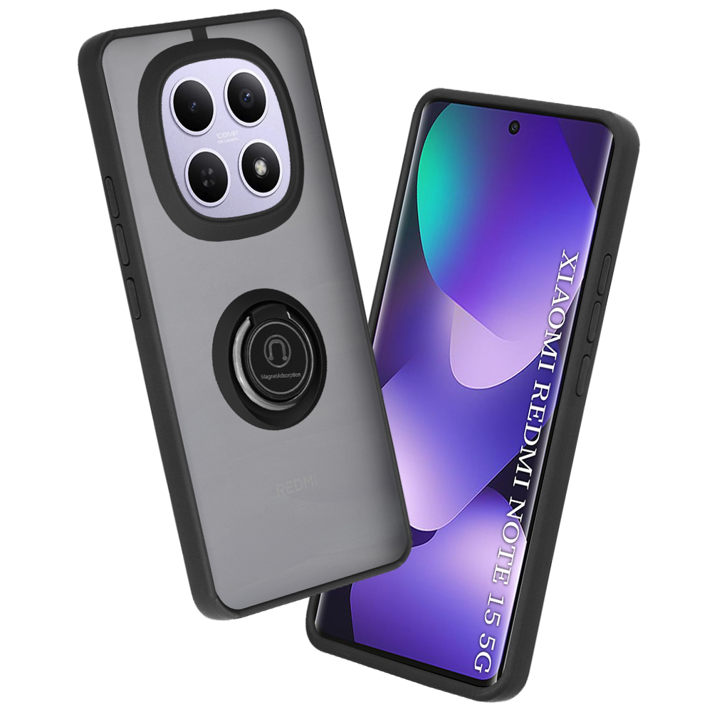 Калъф за Xiaomi Redmi Note 15 5G / Note 15 4G / Poco M8 5G - Techsuit Glinth - Черен