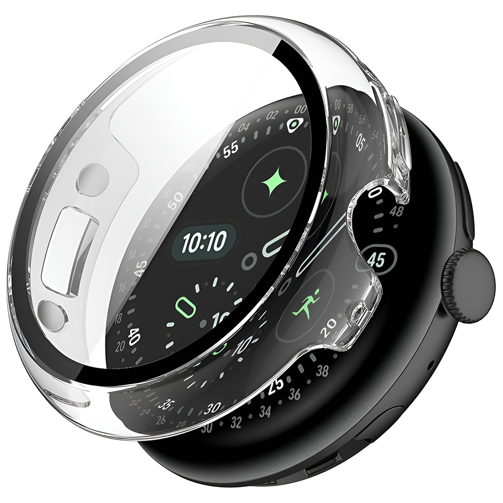 Капак за Google Pixel Watch 4 45 мм + Калъф - Techsuit Defense360 Pro - Прозрачен