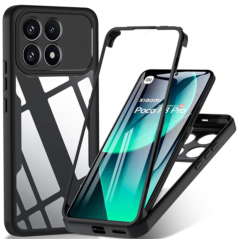 Калъф за Xiaomi Poco F8 Pro + Калъф - Techsuit ColorVerse 360 Series - Черен