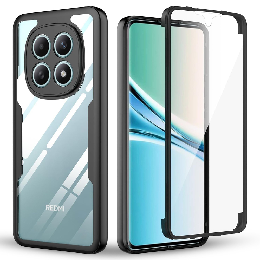 Калъф за Xiaomi Redmi Note 15 4G + капак - Techsuit ColorVerse 360 Series - Черен