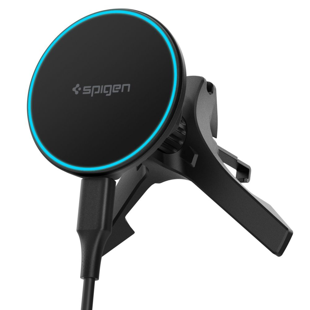 Безжична стойка за вентилационна решетка с захранване 15W Qi2 - Spigen EV15MAQ (ACP10513) - Черна