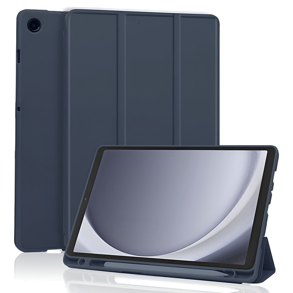 Калъф за Samsung Galaxy Tab A11 / A9 - Techsuit Flex Trifold - Тъмносин