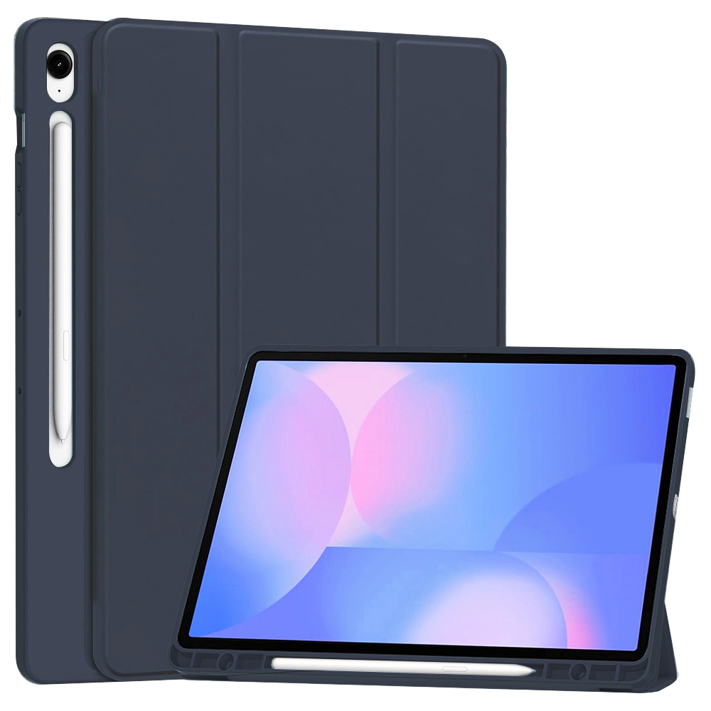 Калъф за Samsung Galaxy Tab S10 FE Plus - Techsuit Flex Trifold - Тъмносин