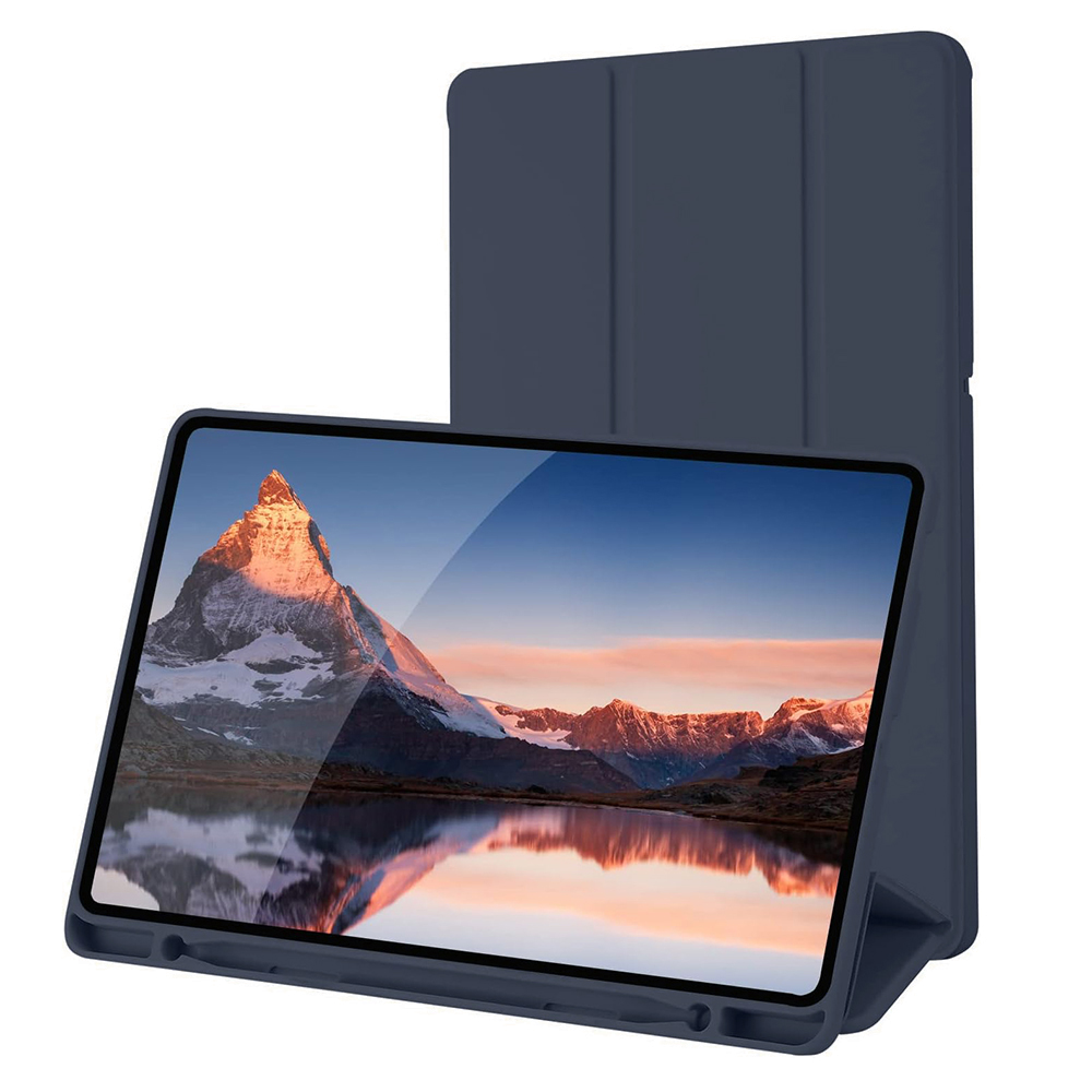 Калъф за Samsung Galaxy Tab S6 Lite (2020/2022/2024) - Techsuit Flex Trifold - Тъмносин