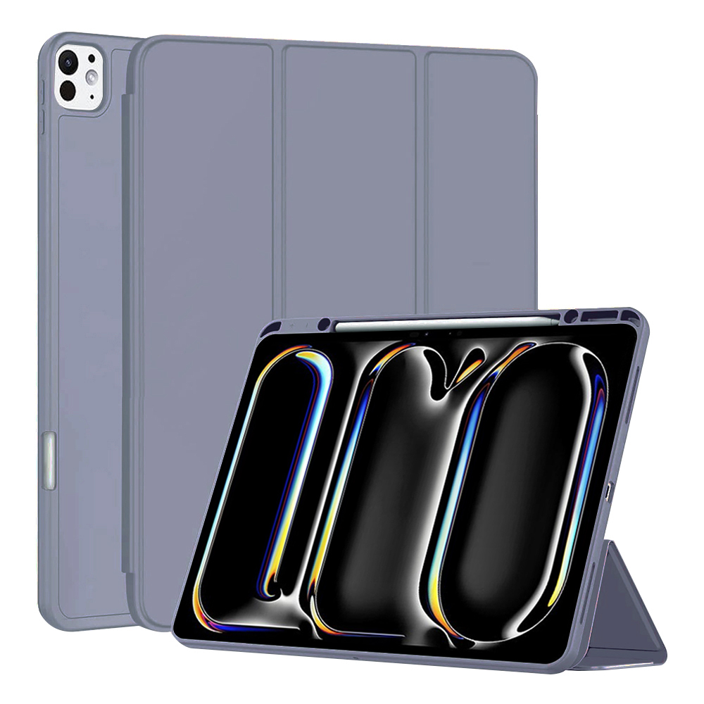 Калъф за iPad Pro 13 (2024) / iPad Pro 13 (2025) - Techsuit Flex Trifold - Лилав