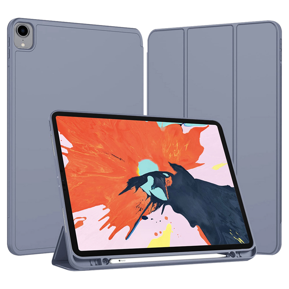 Калъф за iPad Pro 12.9 (2018/2020/2021/2022) - Techsuit Flex Trifold - Лилав