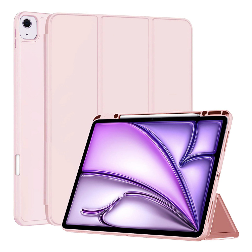 Калъф за iPad Air 13 (2024) / Air 13 (2025) / Air 13 (2026) - Techsuit Flex Trifold - Розов