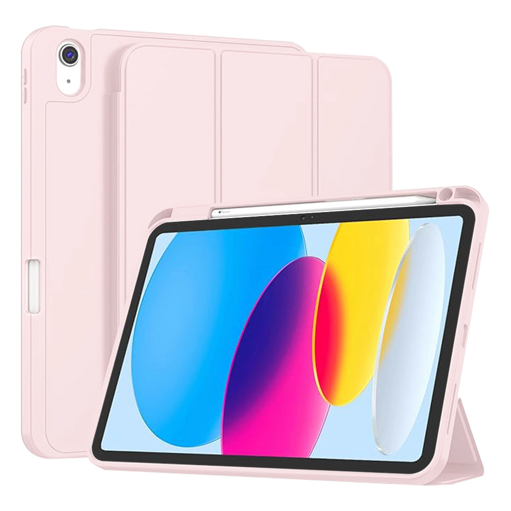 Калъф за iPad 10 (2022) 10.9 / 11 (2025) - Techsuit Flex Trifold - Розов