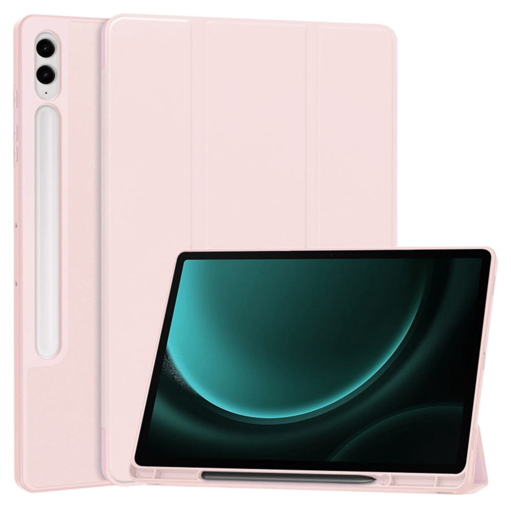 Калъф за Samsung Galaxy Tab S9 Plus / S10 Plus / S9 FE Plus - Techsuit Flex Trifold - Розов