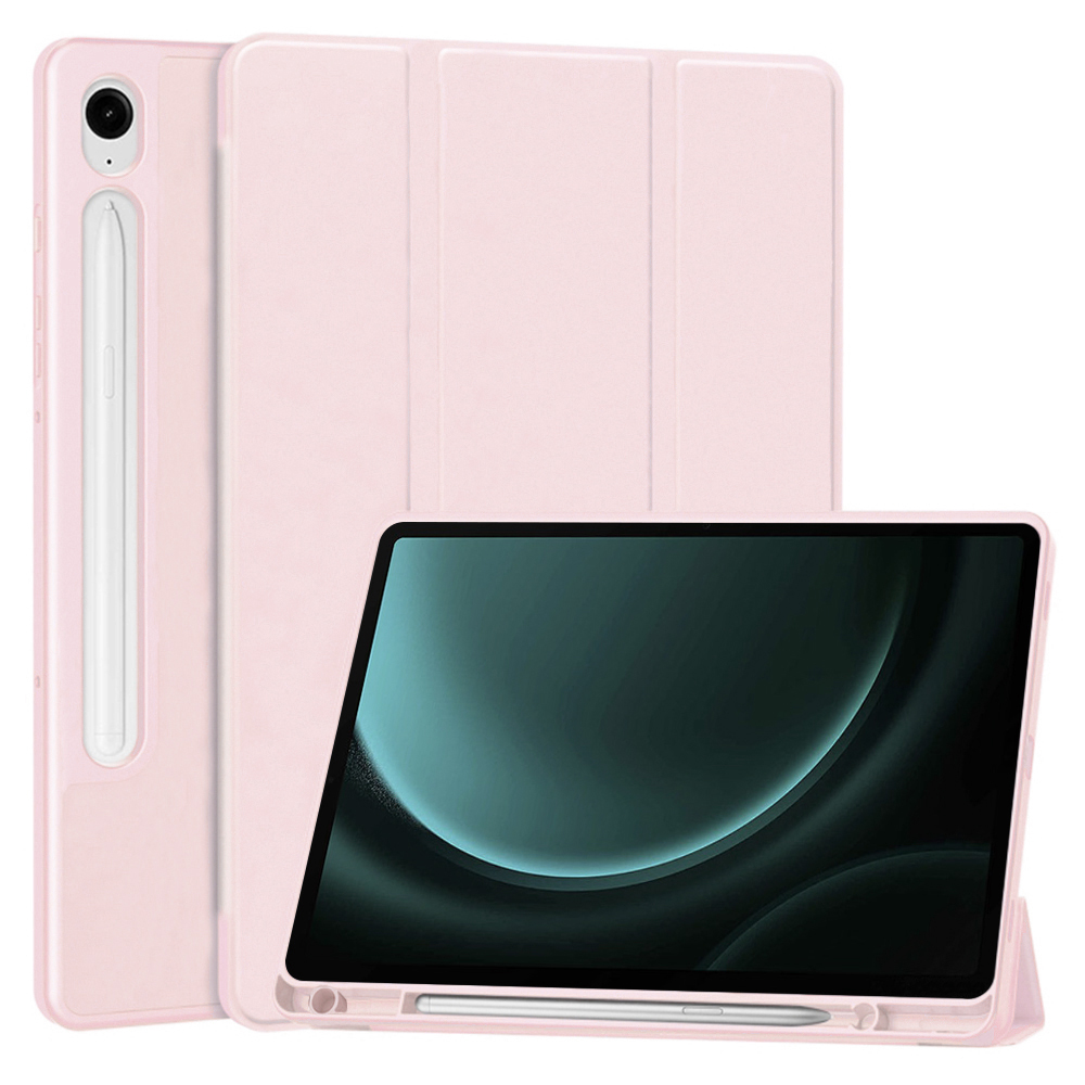Калъф за Samsung Galaxy Tab S9 / S9 FE / S10 FE - Techsuit Flex Trifold - Розов