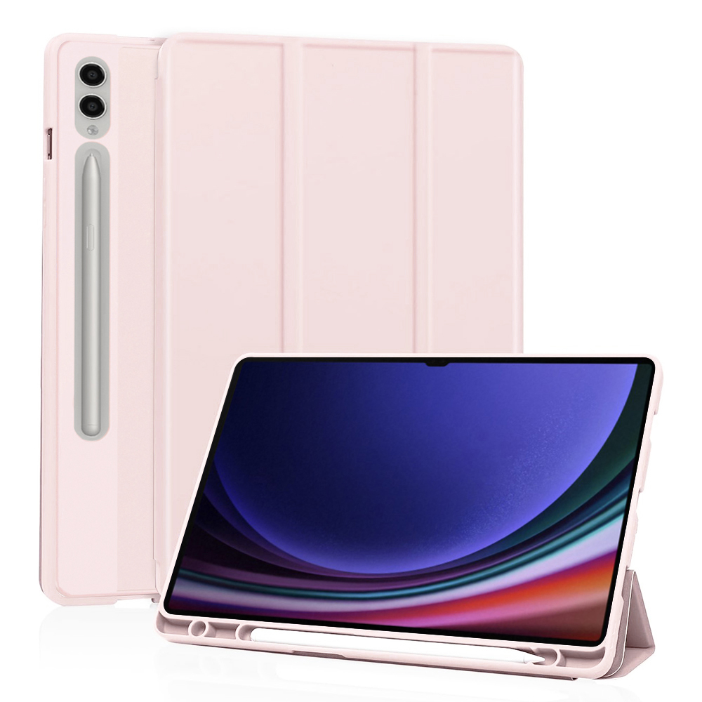 Калъф за Samsung Galaxy Tab S9 Ultra / S10 Ultra - Techsuit Flex Trifold - Розов