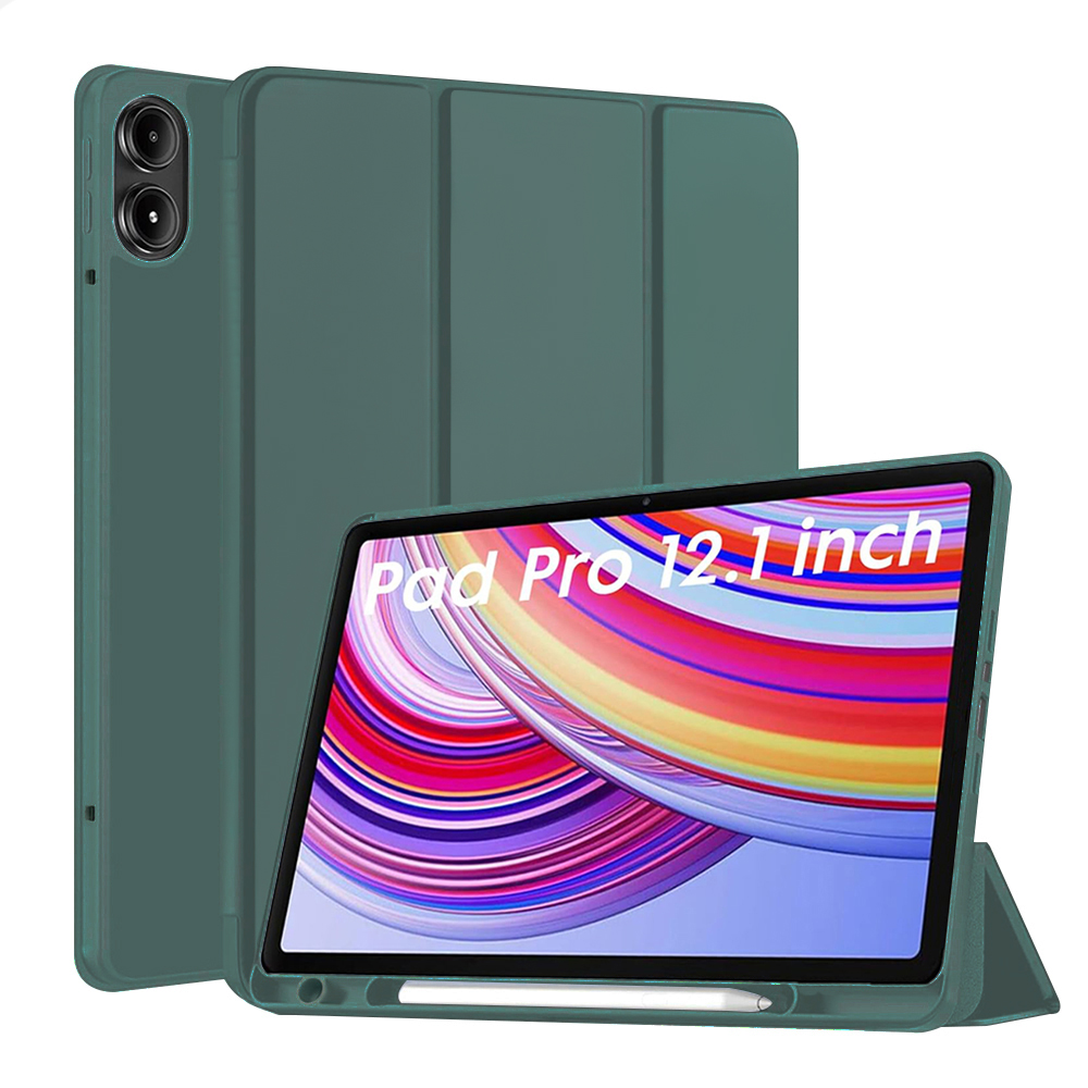 Калъф за Xiaomi Redmi Pad Pro / Redmi Pad Pro 5G / Poco Pad - Techsuit Flex Trifold - Зелен