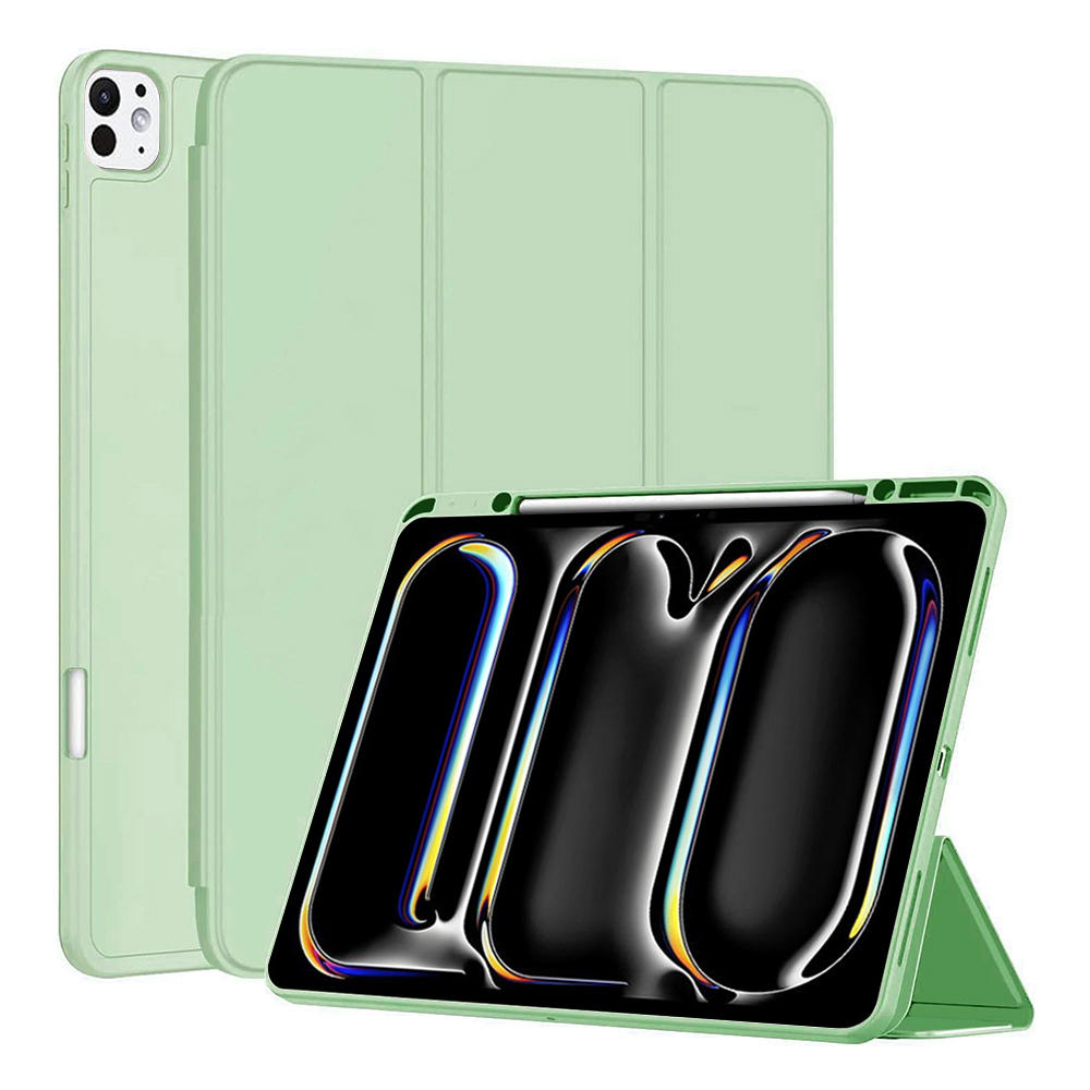 Калъф за iPad Pro 13 (2024) / iPad Pro 13 (2025) - Techsuit Flex Trifold - Matcha Зелен