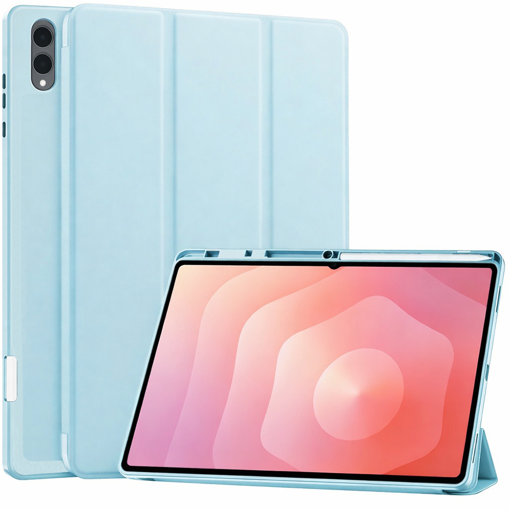 Калъф за Samsung Galaxy Tab S11 Ultra / Tab S12 Ultra - Techsuit Flex Trifold - Небесно син
