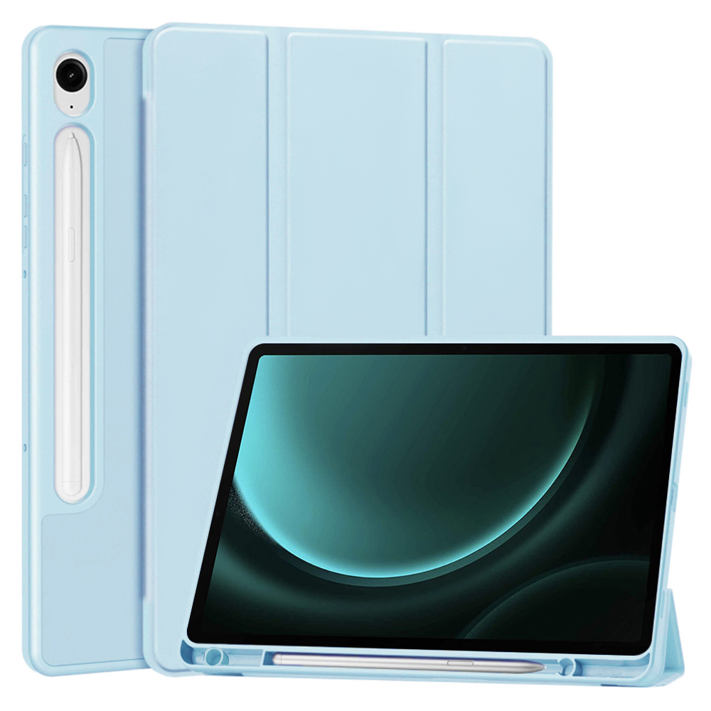 Калъф за Samsung Galaxy Tab S9 / S9 FE / S10 FE - Techsuit Flex Trifold - Небесно син