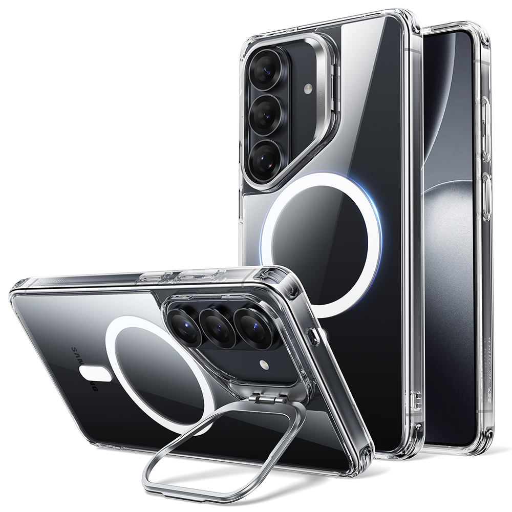 Калъф за Samsung Galaxy S26 - ESR Classic Hybrid Hybrid HaloLock Kickstand - Прозрачен