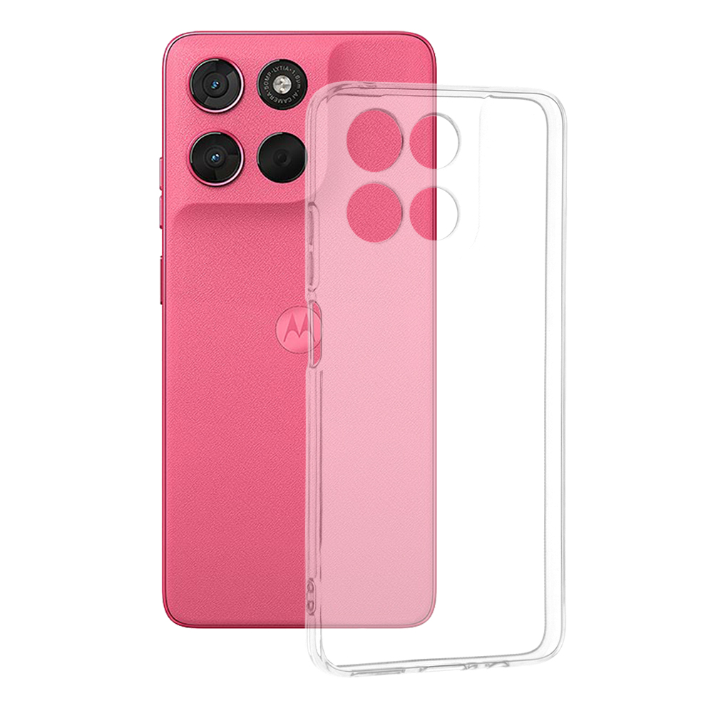 Калъф за Motorola Moto G57 Power - Techsuit Прозрачен Silicone - Прозрачен