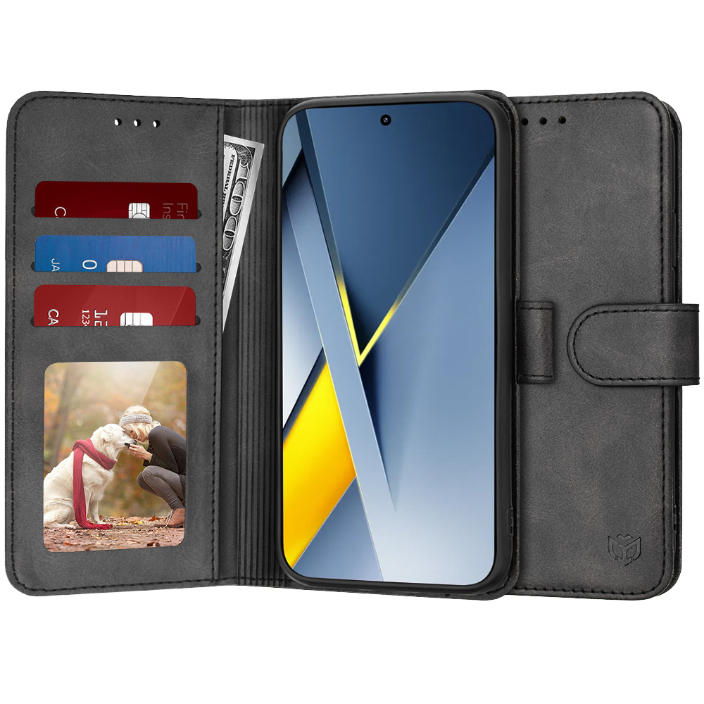 Калъф за Xiaomi Poco F8 Ultra - Techsuit Diary Book - Черен