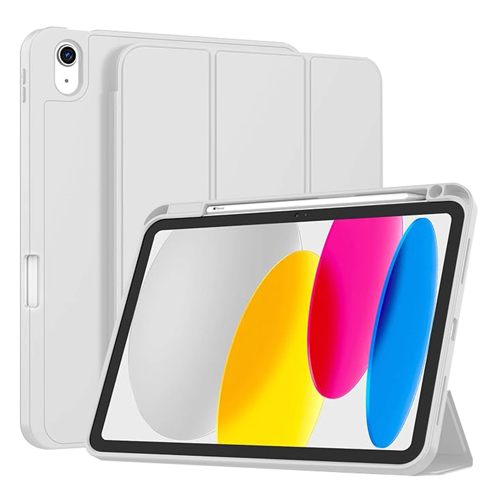 Калъф за iPad 10 (2022) 10.9 / 11 (2025) - Techsuit Flex Trifold - Сив