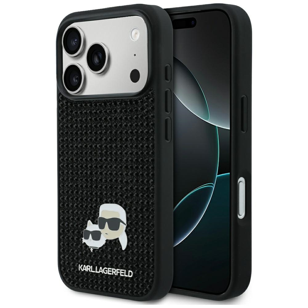 Калъф за IPhone 17 Pro - Karl Lagerfeld Hardcase Rhinestone (KLHCHCP17L6PRKCLK) - Черен