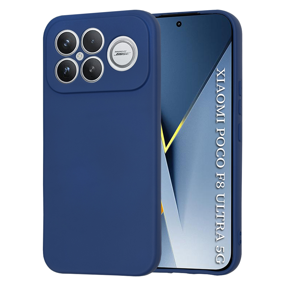 Калъф за Xiaomi Poco F8 Ultra - Techsuit SoftFlex - Тъмносин Син