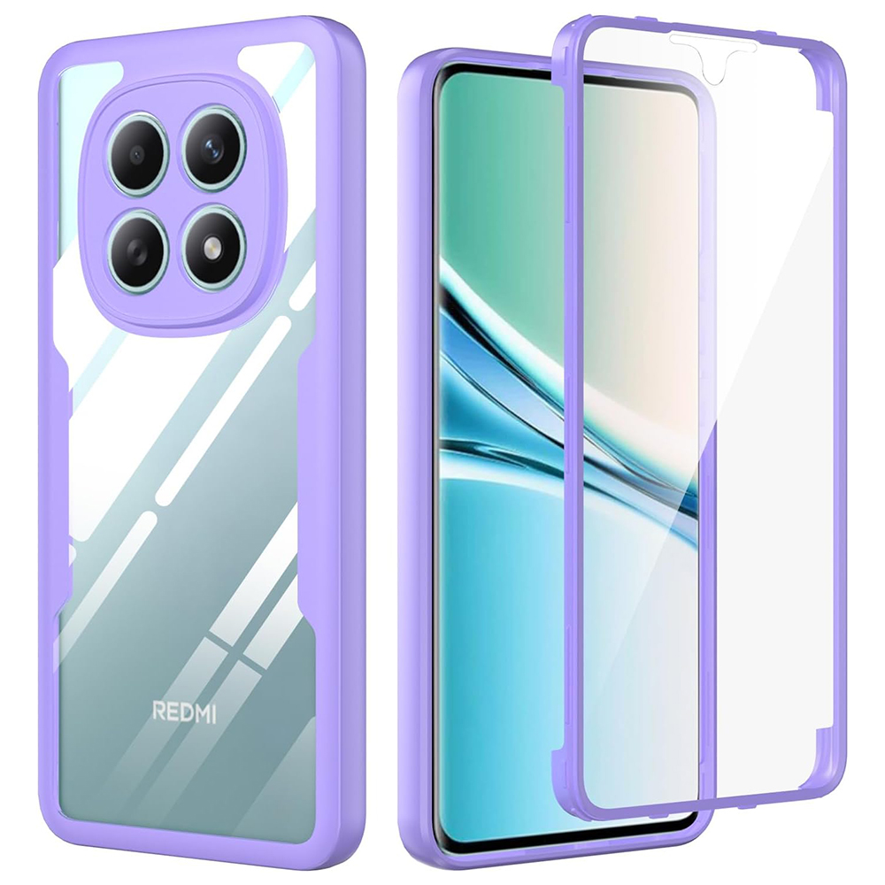 Калъф за Xiaomi Redmi Note 15 4G + капак - Techsuit ColorVerse 360 Series - Лилав