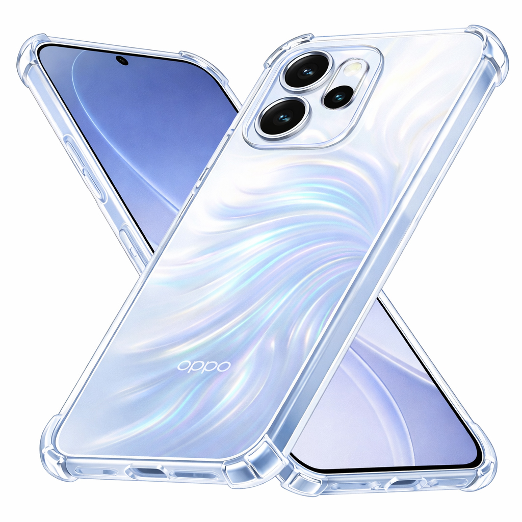 Калъф за Oppo Reno15 Pro - Techsuit Shockproof Прозрачен Прозрачен Silicone - Прозрачен