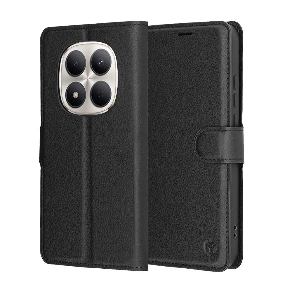 Калъф за Xiaomi Redmi Note 15 Pro 5G - Techsuit Leather Folio - Черен