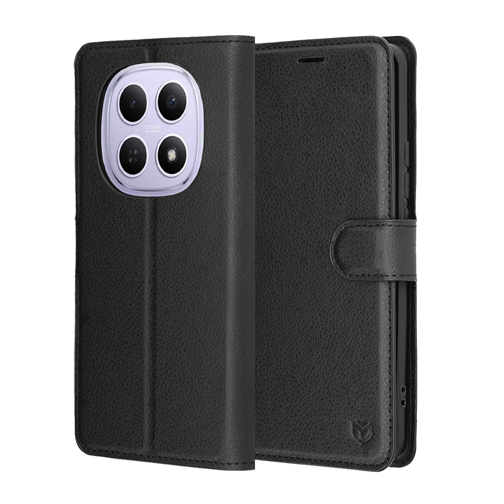 Калъф за Xiaomi Redmi Note 15 5G / Note 15 4G / Poco M8 5G - Techsuit Leather Folio - Черен