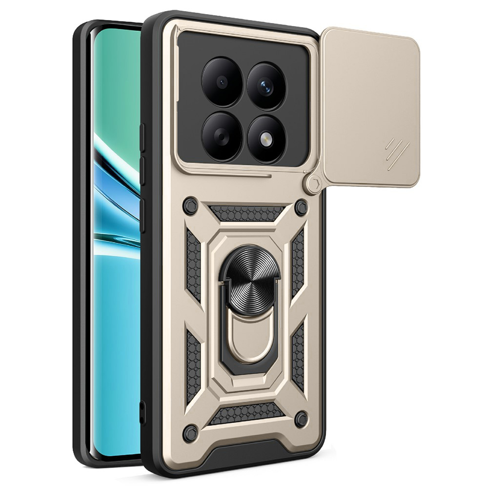 Калъф за Xiaomi Redmi Note 15 5G / Note 15 4G / Poco M8 5G - Techsuit CamShield Series - златен