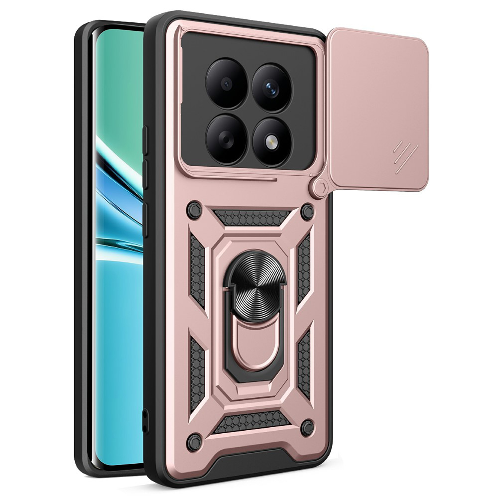 Калъф за Xiaomi Redmi Note 15 5G / Note 15 4G / Poco M8 5G - Techsuit CamShield Series - Розово злато