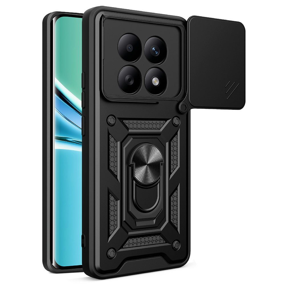 Калъф за Xiaomi Redmi Note 15 5G / Note 15 4G / Poco M8 5G - Techsuit CamShield Series - Черен