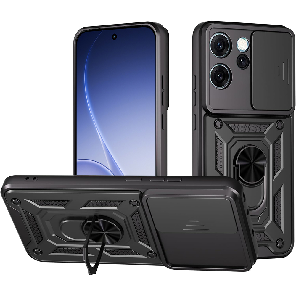 Калъф за Oppo Reno15 Pro - Techsuit CamShield Series - Черен