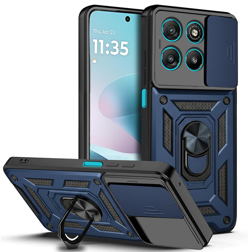 Калъф за Motorola Moto Moto G57 Power / G67 Power - Techsuit CamShield Series - Син