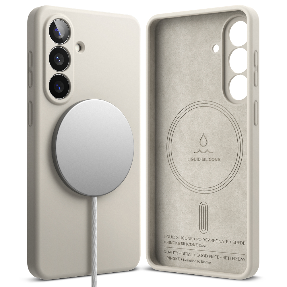 Калъф за Samsung Galaxy S26 - Ringke Silicone MagSafe - Stone