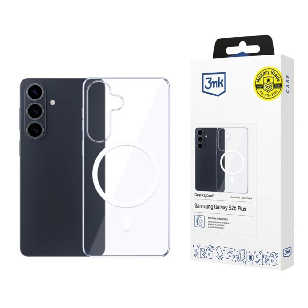 Калъф за Samsung Galaxy S26 - 3mk Прозрачен MagCase - Прозрачен